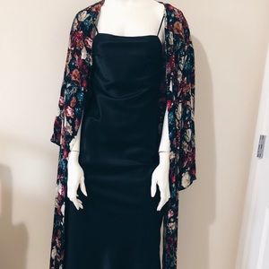 Nasty Gal Black Midi Slip Dress